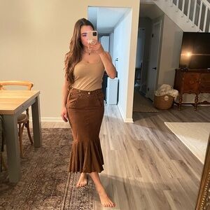 Vintage Suede Ralph Lauren Skirt Size 6